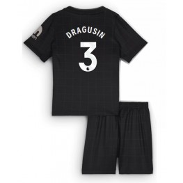 Tottenham Hotspur Radu Dragusin #3 Uit tenue Kids 2025-26 Korte Mouw (+ Korte broeken)